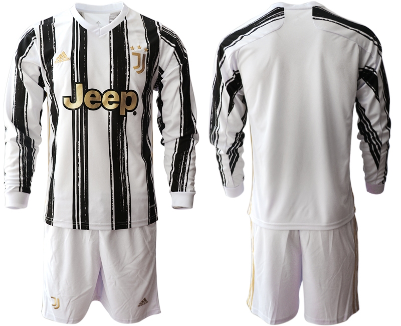 2020-21 Juventus home long sleeve soccer jerseys