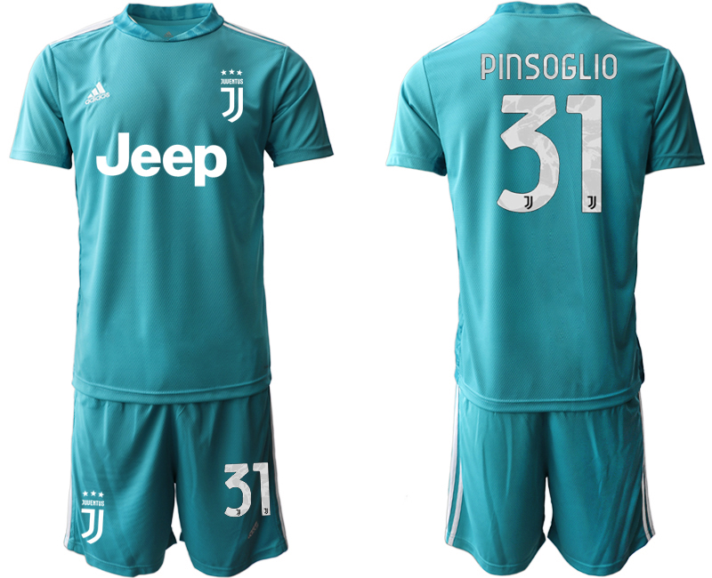 2020-21 Juventus lake blue goalkeeper 31# PINSOGLIO soccer jerseys