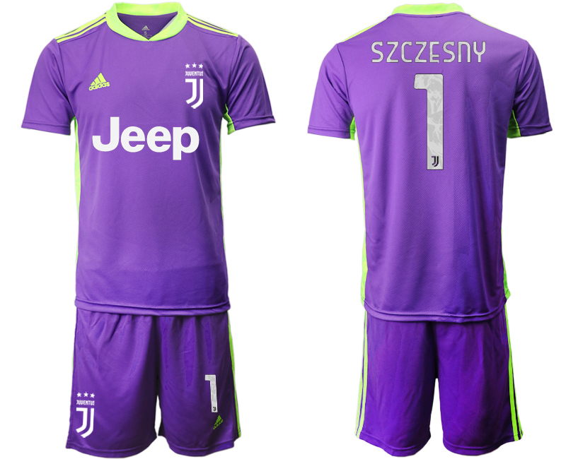 2020-21 Juventus purple goalkeeper 1# SZCZESNY soccer jerseys