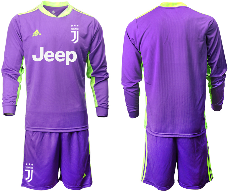 2020-21 Juventus purple goalkeeper long sleeve soccer jerseys