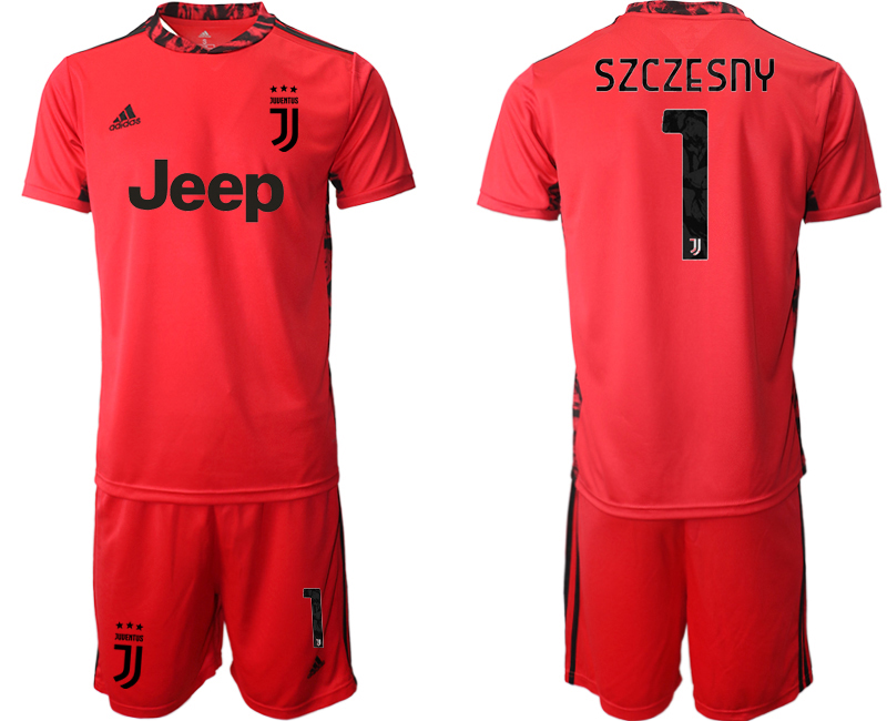 2020-21 Juventus red goalkeeper 1# SZCZESNY soccer jerseys