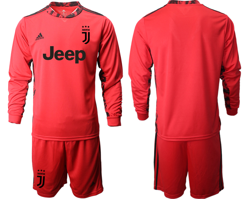 2020-21 Juventus red goalkeeper long sleeve soccer jerseys