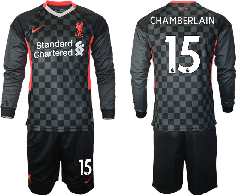 2020-21 Liverpool away  15# CHAMBERLAIN long sleeve soccer jerseys