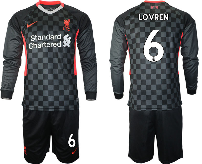 2020-21 Liverpool away  6# LOVREN long sleeve soccer jerseys