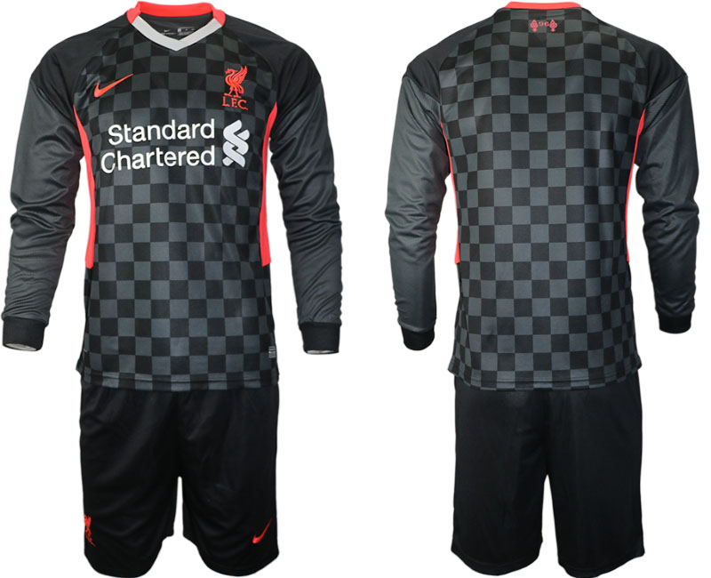 2020-21 Liverpool away  long sleeve soccer jerseys