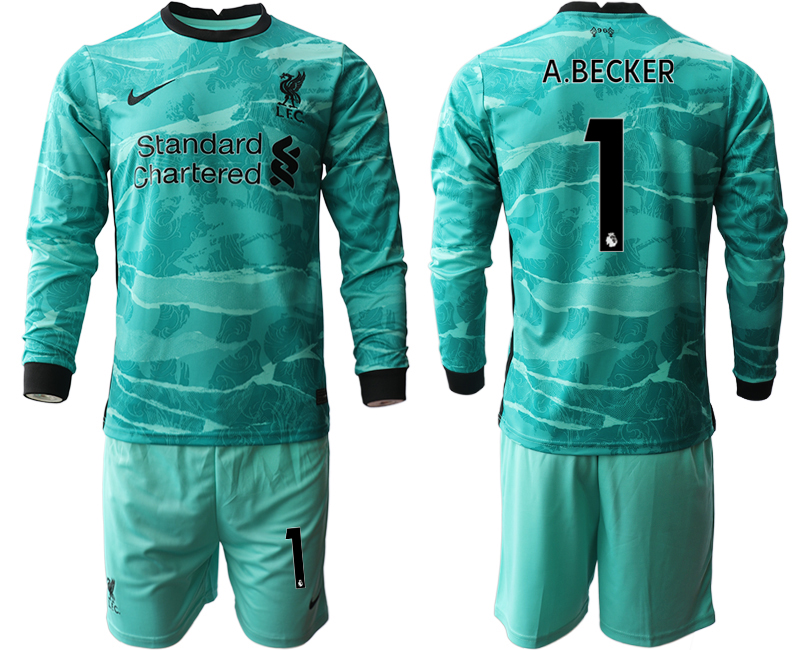 2020-21 Liverpool away 1# A.BECKER long sleeve soccer jerseys