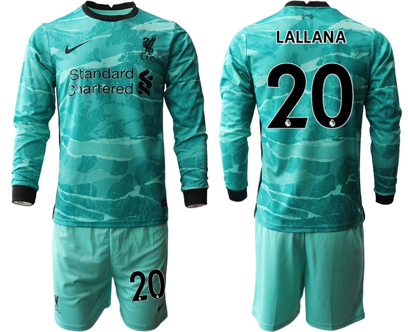 2020-21 Liverpool away 20# LALLANA long sleeve soccer jerseys