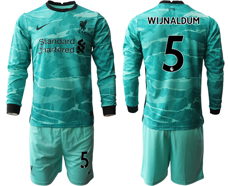 2020-21 Liverpool away 5# WIJNALDUM long sleeve soccer jerseys