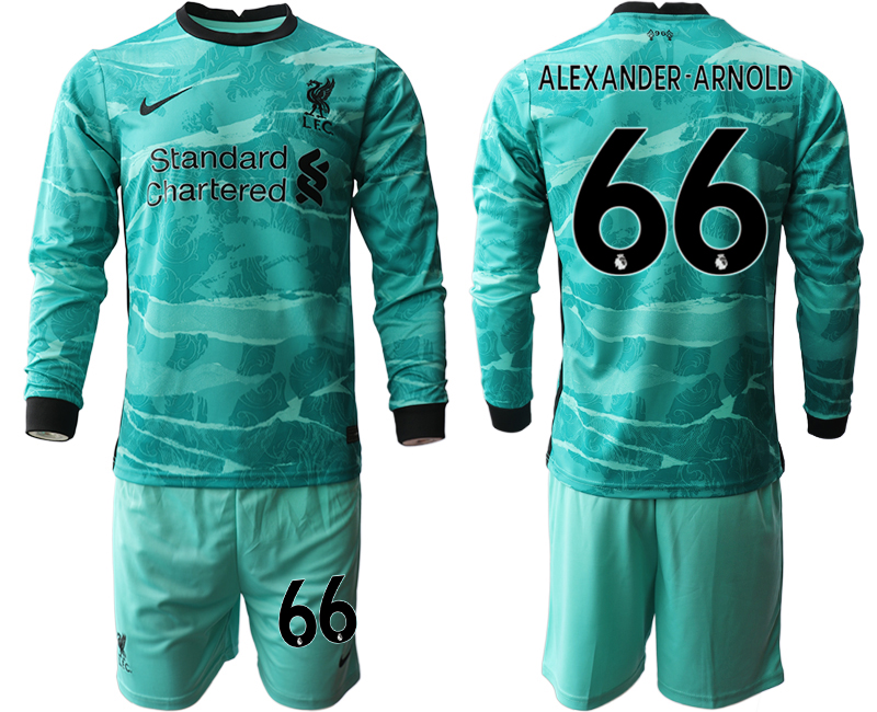 2020-21 Liverpool away 66# ALEXANDER-ARNOLD long sleeve soccer jerseys