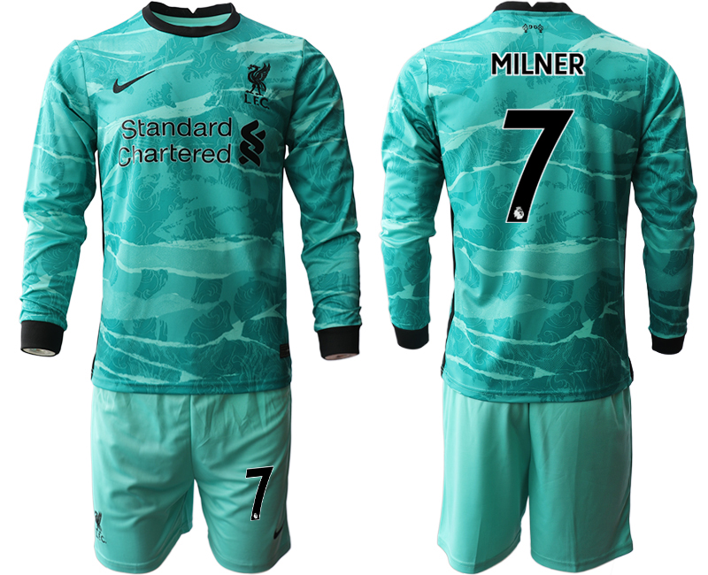 2020-21 Liverpool away 7# MILNER long sleeve soccer jerseys