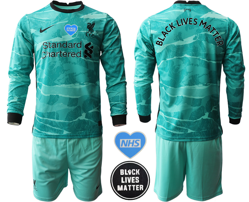 2020-21 Liverpool away Black Lives Matter long sleeve soccer jerseys