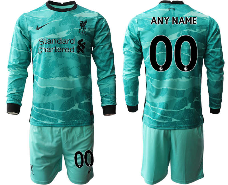 2020-21 Liverpool away any name custom long sleeve soccer jerseys