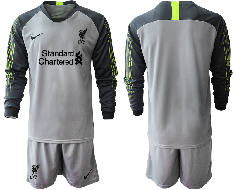 2020-21 Liverpool gray goalkeeper long sleeve soccer jerseys