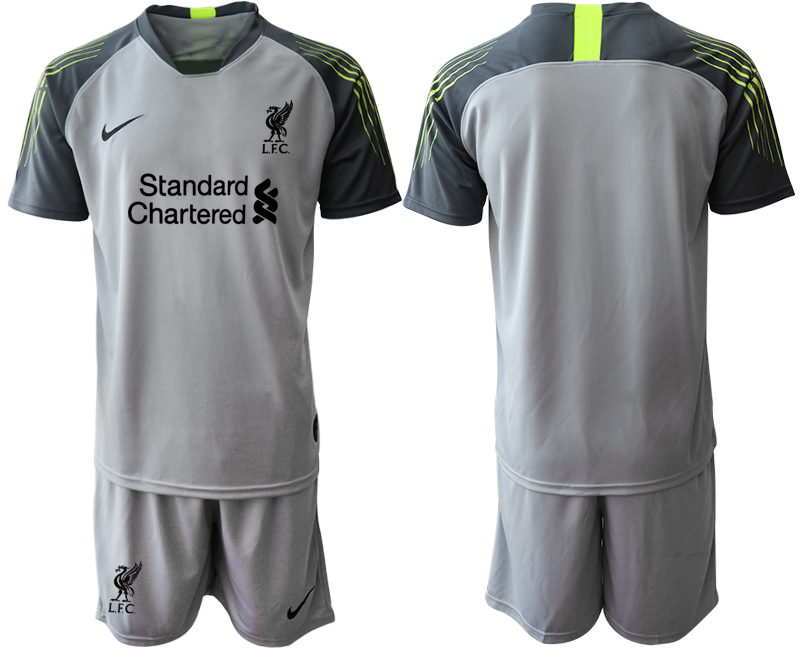 2020-21 Liverpool gray goalkeeper soccer jerseys.