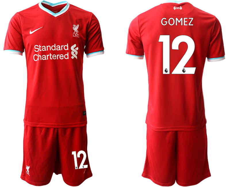 2020-21 Liverpool home 12# GOMEZ soccer jerseys