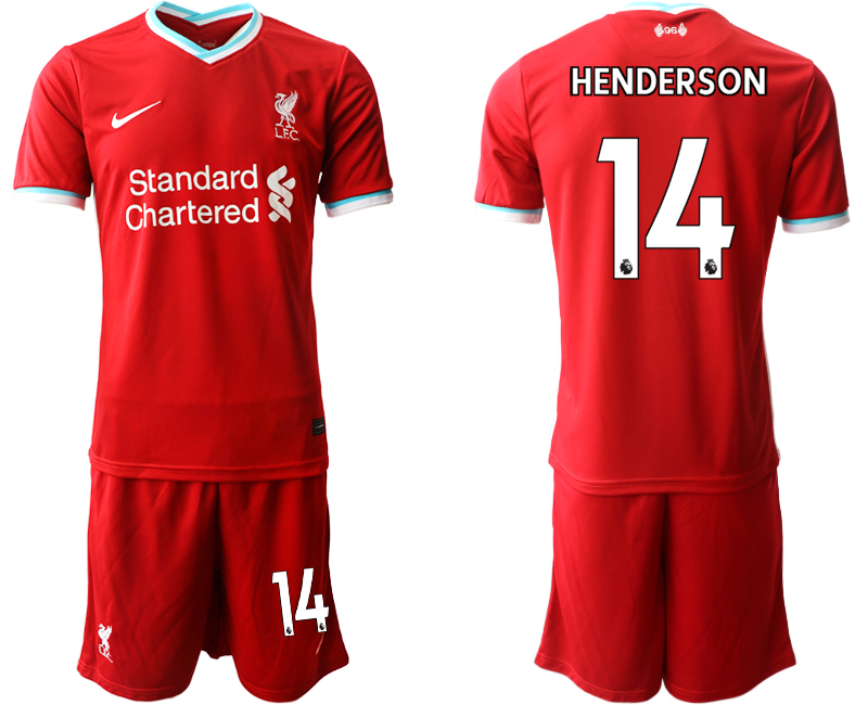 2020-21 Liverpool home 14# HENDERSON soccer jerseys