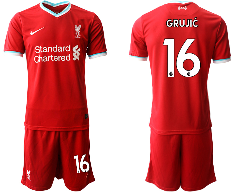 2020-21 Liverpool home 16# GRUJIC soccer jerseys