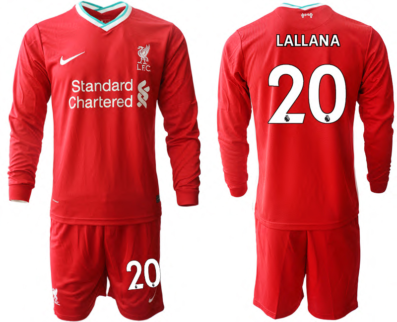 2020-21 Liverpool home 20# LALLANA long sleeve soccer jerseys