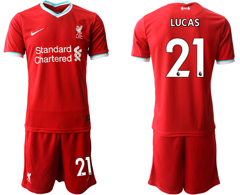 2020-21 Liverpool home 21# LUCAS soccer jerseys