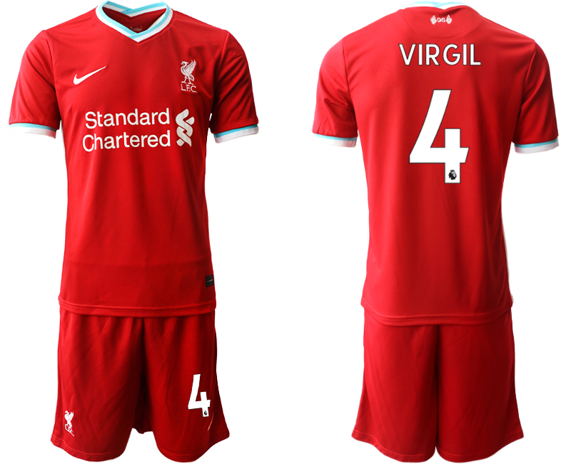 2020-21 Liverpool home 4# VIRGIL soccer jerseys