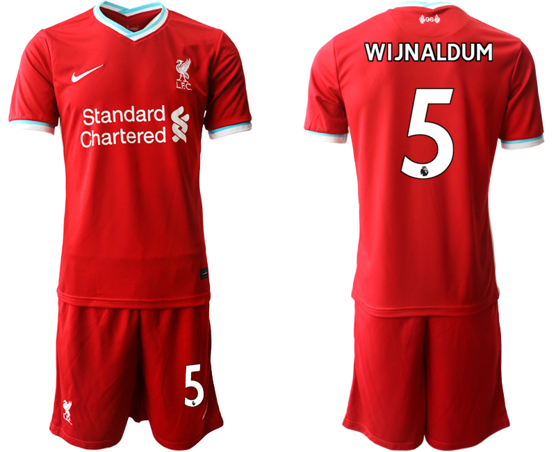 2020-21 Liverpool home 5# WIJNALDUM soccer jerseys