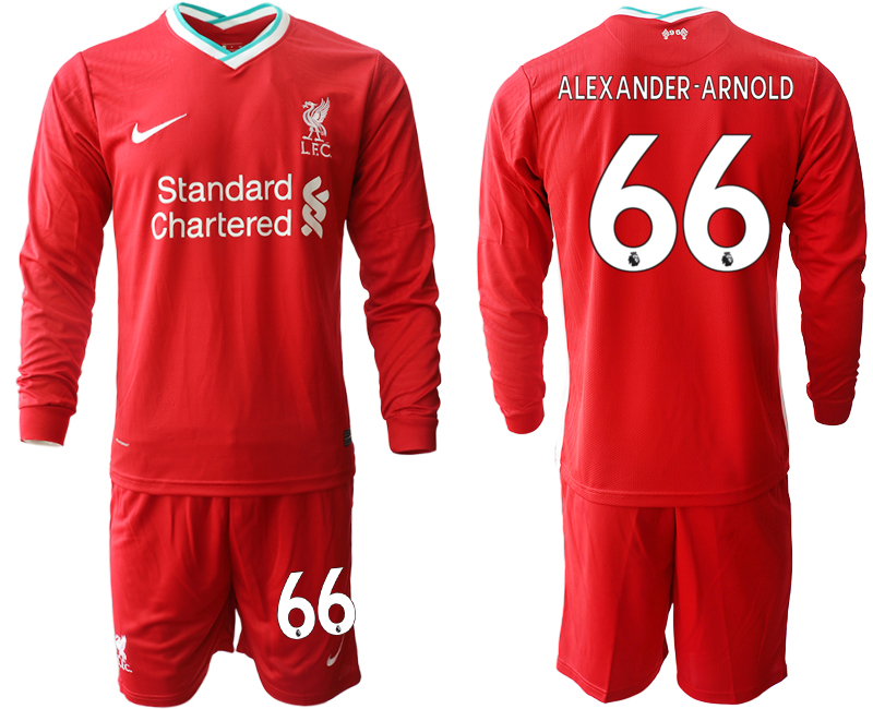 2020-21 Liverpool home 66# ALEXANDER-ARNOLD long sleeve soccer jerseys