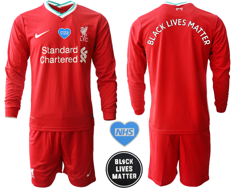 2020-21 Liverpool home Black Lives Matter long sleeve soccer jerseys