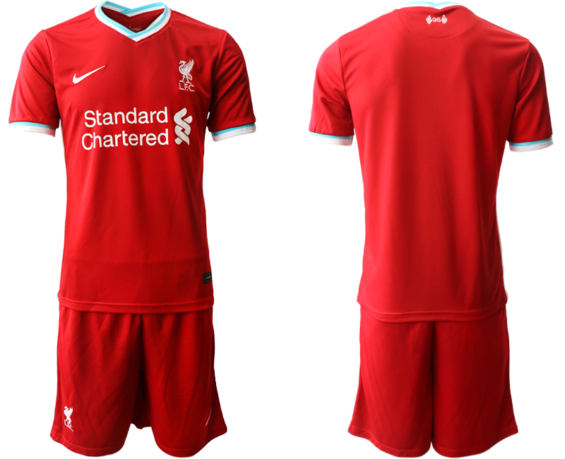 2020-21 Liverpool home soccer jerseys