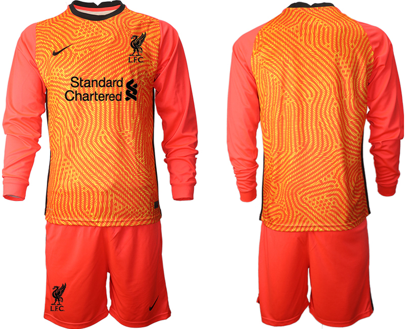 2020-21 Liverpool red goalkeeper long sleeve soccer jerseys