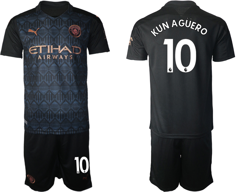 2020-21 Manchester City away 10# KUN AGUERO soccer jerseys