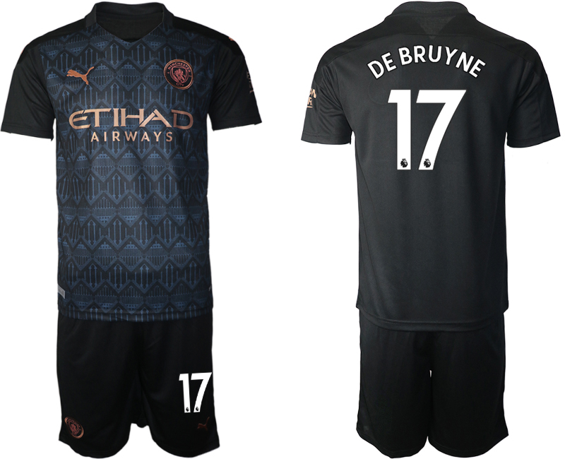 2020-21 Manchester City away 17# DE BRUYNE soccer jerseys