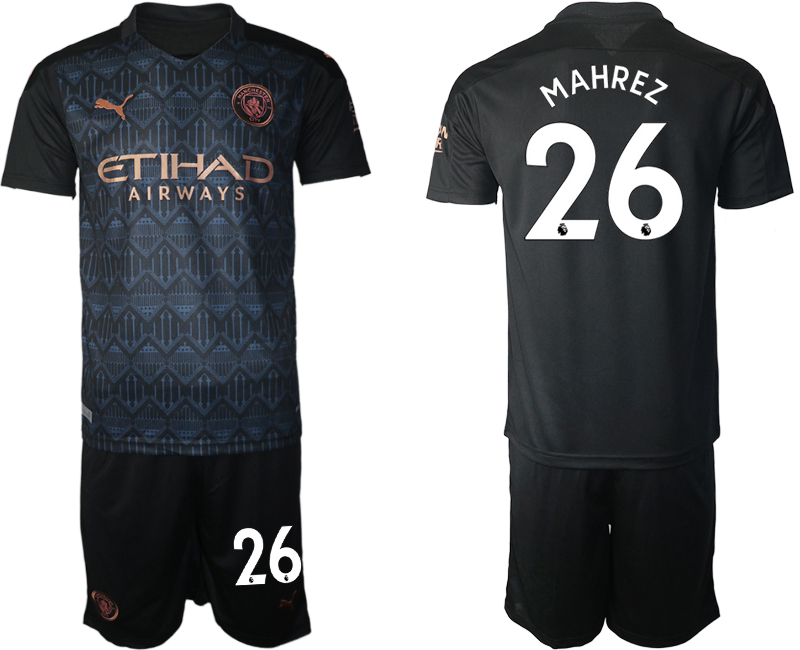 2020-21 Manchester City away 26# MAHREZ soccer jerseys