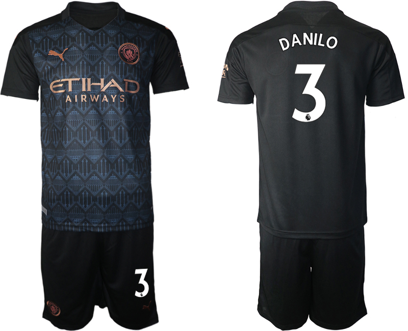 2020-21 Manchester City away 3# DANILO soccer jerseys