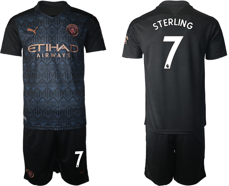 2020-21 Manchester City away 7# STERLING soccer jerseys