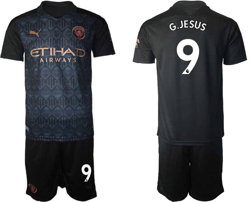 2020-21 Manchester City away 9# G.JESUS soccer jerseys