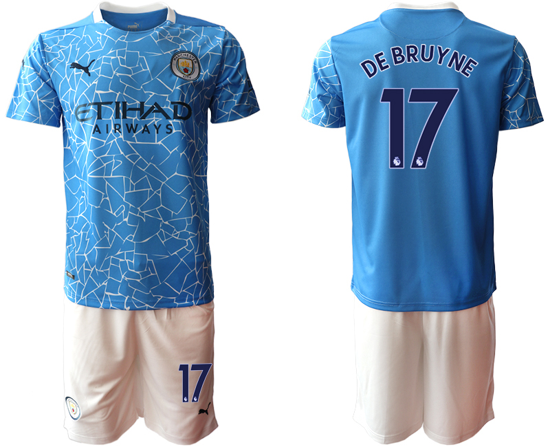 2020-21 Manchester City home 17# DE BRUYNE soccer jerseys