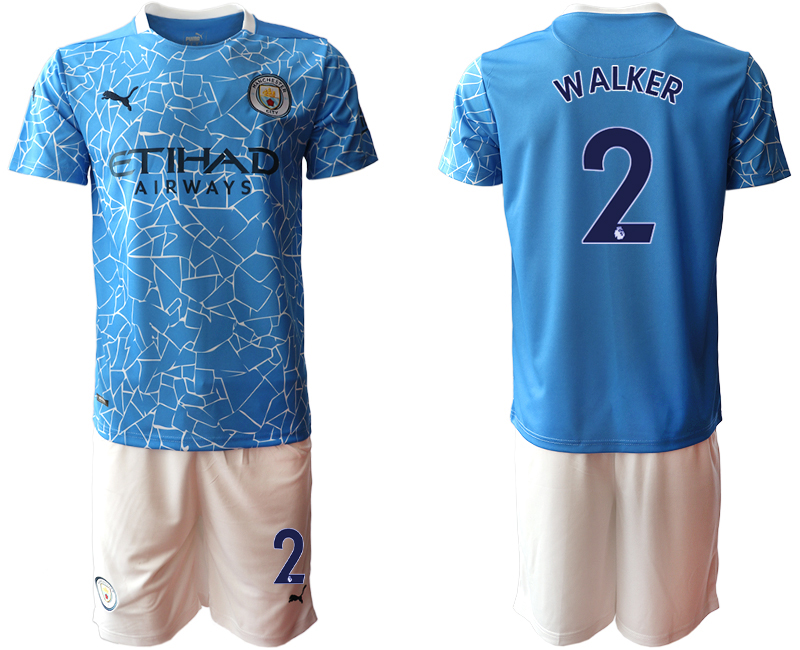 2020-21 Manchester City home 2# WALKER soccer jerseys