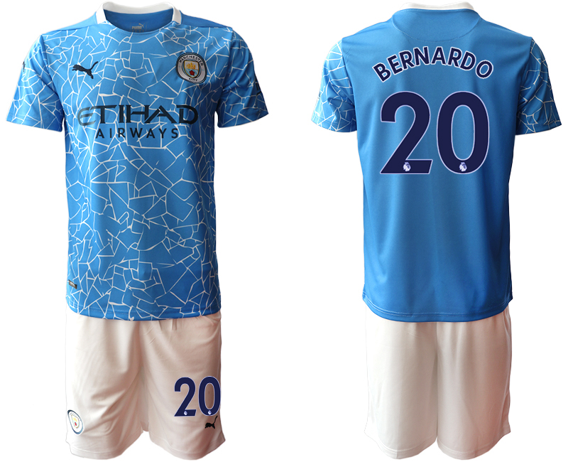 2020-21 Manchester City home 20# BERNARDO soccer jerseys