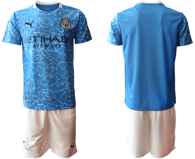 2020-21 Manchester City home soccer jerseys