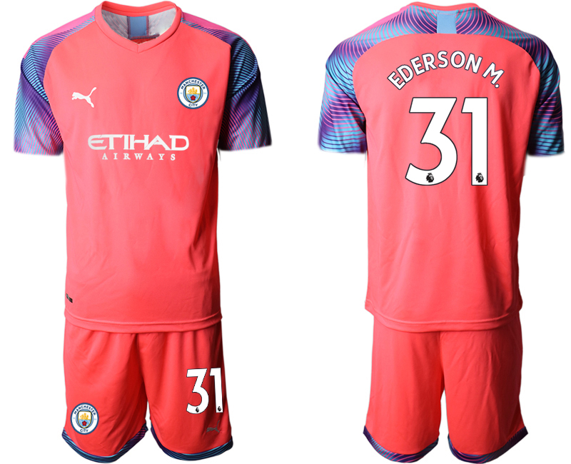 2020-21 Manchester City pink goalkeeper 31# EDERSONM. soccer jerseys