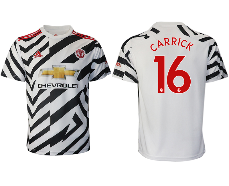 2020-21 Manchester United  away aaa version 16# CARRICK soccer jerseys