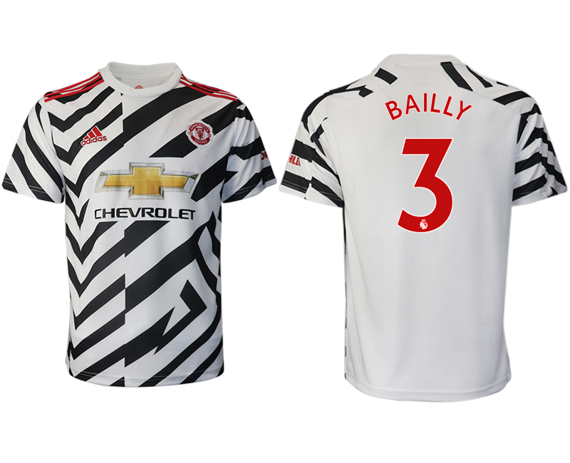 2020-21 Manchester United  away aaa version 3# BAILLY soccer jerseys