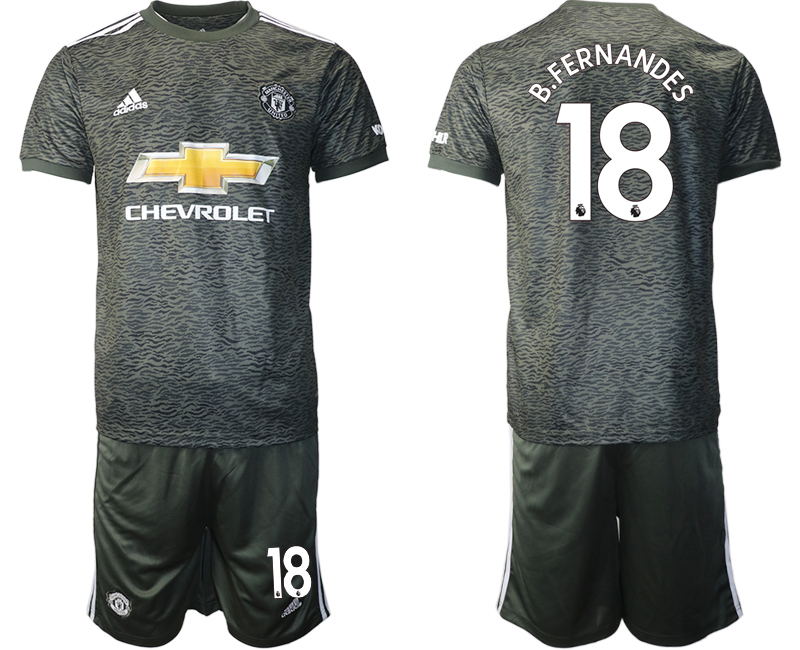 2020-21 Manchester United 18 B.FERNANDES Away Soccer Jersey