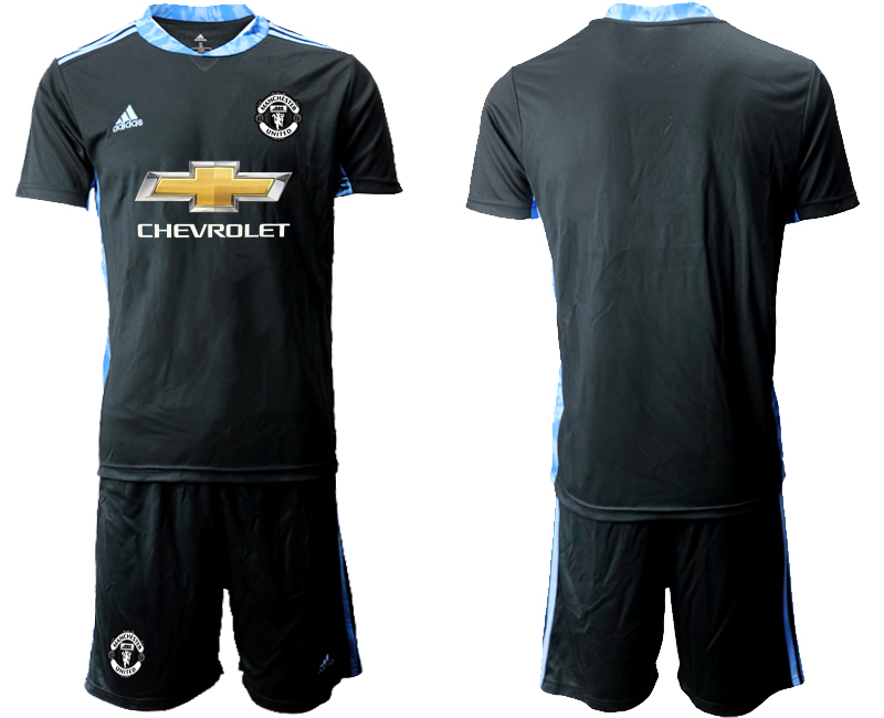 2020-21 Manchester United Black Goalkeeper Soccer Jersey