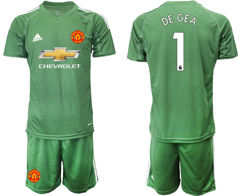 2020-21 Manchester United army green goalkeeper 1# DE GEA soccer jerseys