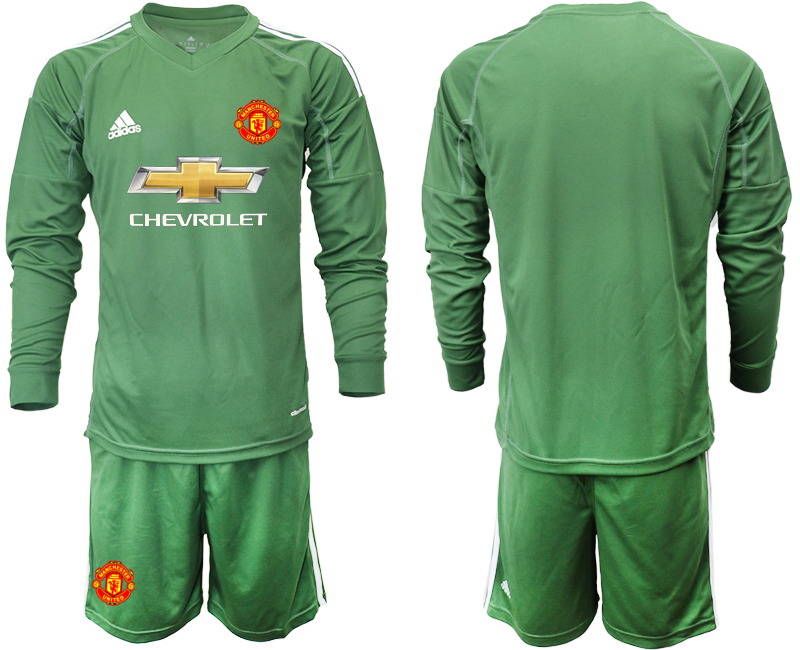 2020-21 Manchester United army green goalkeeper long sleeve soccer jerseys