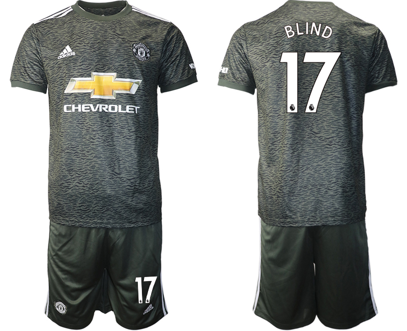 2020-21 Manchester United away 17# BLIND soccer jerseys