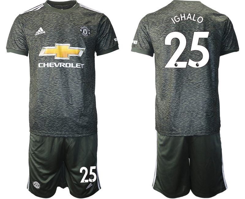 2020-21 Manchester United away 25# IGHALO soccer jerseys