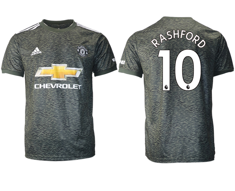 2020-21 Manchester United away aaa version 10# RASHFORD soccer jerseys