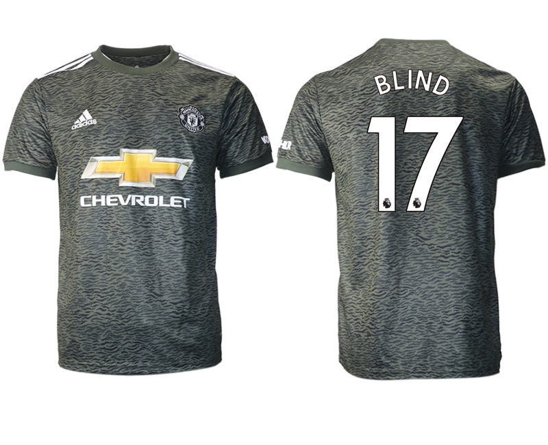 2020-21 Manchester United away aaa version 17# BLIND soccer jerseys